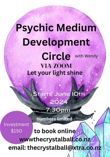 Psychic and Mediumship Development Circle 6 Weeks Course June 2024